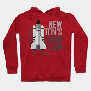 Newton III Law (rocket) - grey Hoodie